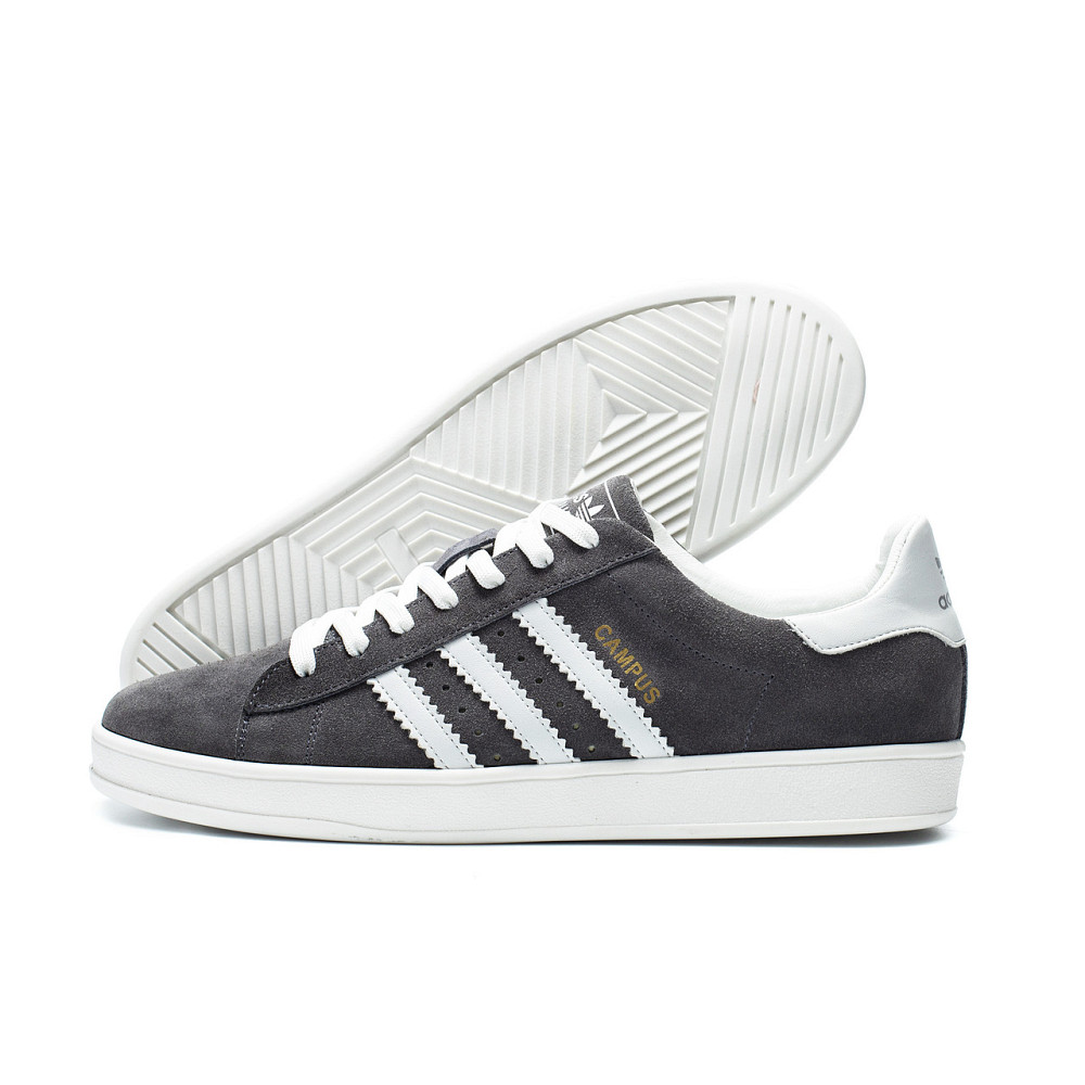 Мужские кожаные кроссовки Adidas Campus Grey Київ - зображення 11