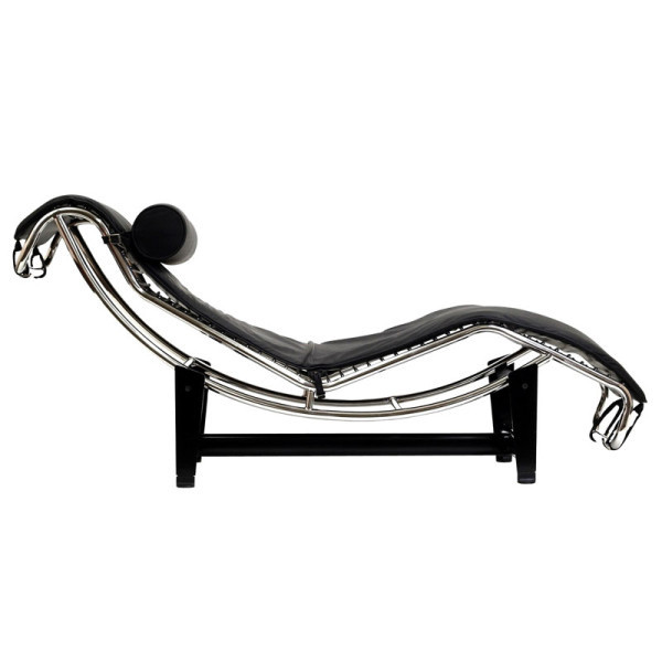 Шезлонг Лекор нержавіюча сталь, білий або чорний шкірозамінник Дніпро - зображення 3