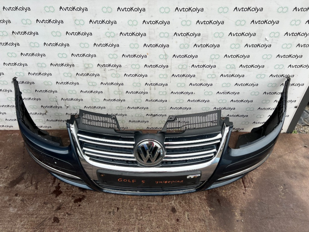 Бампер передний VW Golf 5 2003-2008 универсал Ковель - изображение 2