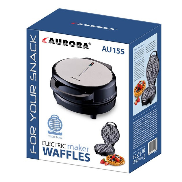 Вафельница Aurora 155AU 1000 Вт Київ - зображення 4