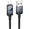 Дата кабель Hoco X118 Generous with display USB to Lightning 2.4A (1m) Херсон