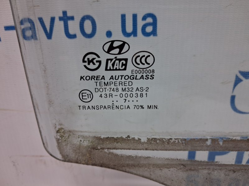 Стекло двери заднее правое Hyundai Tucson 2004-2009 834202E000 (Арт. 79459) Київ - зображення 3
