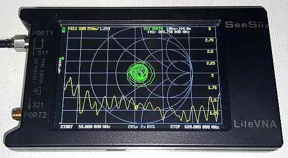 Антенна 75-600MHz 3dBi, до 25W, RG174 3 м SMA-female, на магнитном основании, для радиостанций Дніпро