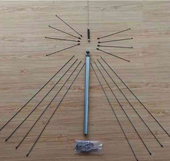 Антенна 25–1300MHz 3.5dBi до 100W, супердискоконусная D130 VHF UHF, SO239 / PL259 (11014) Днепр