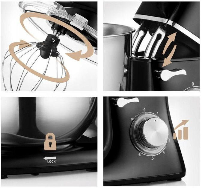 Кухонный комбайн Mozano KitСhen Assistant 3 in 1 AGD/ROB/02 2300 Вт черный Київ - зображення 1