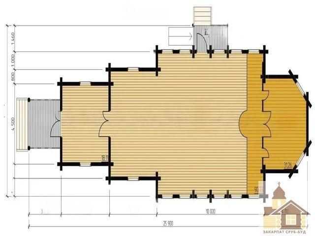 Церква зрубна під ключ – традиційний дерев’яний храм Одесса - изображение 5