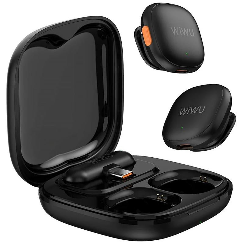 Петличный беспроводной микрофон WiWU Wi-WM006 AI Adaptive Noise Reduction Type-C Херсон - зображення 4