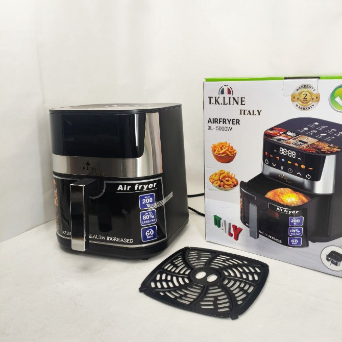 Аерофритюрниця T.K.Line TK00276 9л 5000Вт з сенсорним керуванням LED-дисплеєм і 8 програмами Харьков - изображение 3