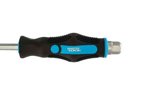 Отвёртка ударная крестовая магнитная MASTERTOOL EXTERNAL HEX PH3х150 мм ручка с TPR покрытием 49-631 Харків