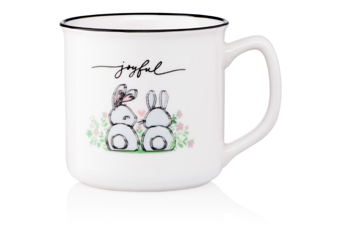 Кружка Ardesto Joyful AR-3461 320 мл біла Київ - зображення 1