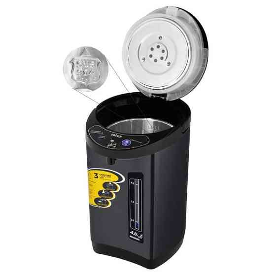Термопот Rotex RTP453-BS 4.5 л черный Київ