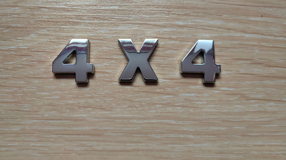 Металлические цифры 4х4 на кузов авто не ржавеют Борисполь - изображение 1