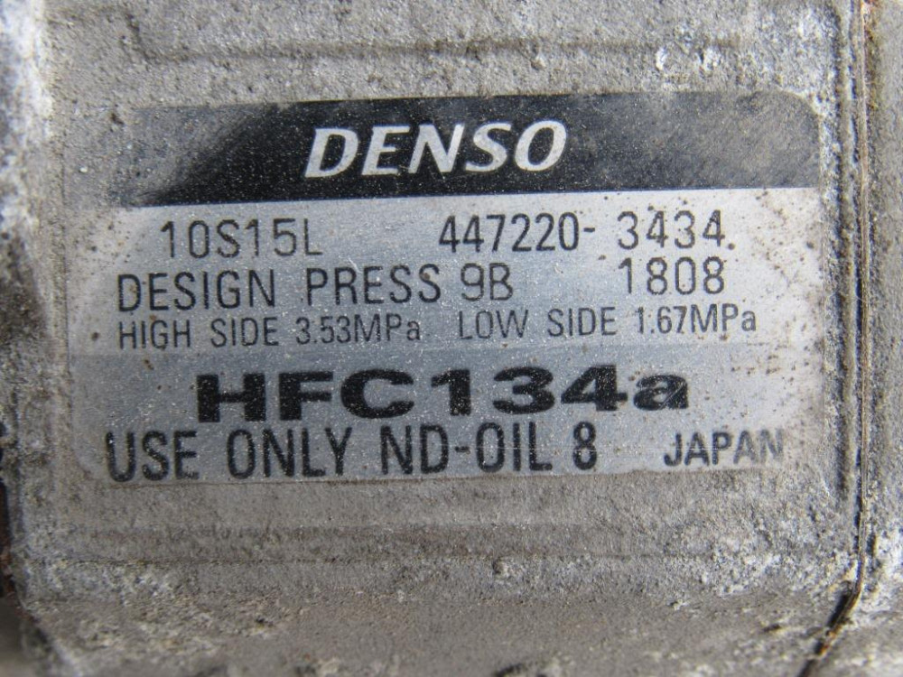 Компрессор кондиционера Toyota Corolla 2.0 D4-D 2000-2007 (447220-3434) Ковель - зображення 3