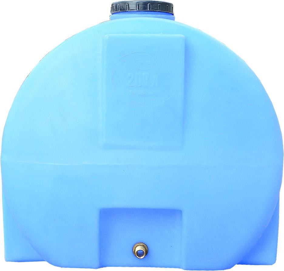 Емкость 200 л горизонтальная ГО ПБ белая Київ - зображення 4