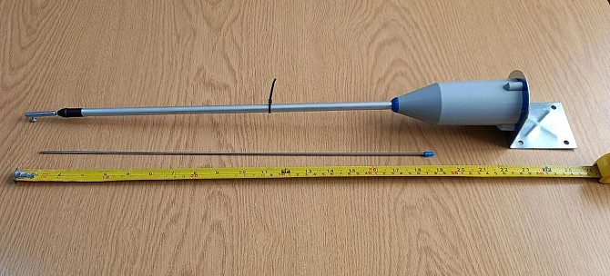 Антенна VHF 137,50-172,50 (регулируемый) 5 дБ, 200 Вт, всенаправленная JKV-05 SV Дніпро - зображення 8