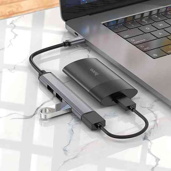 Переходник Hoco HB26 4in1 (Type-C to USB3.0+USB2.0*3) Херсон