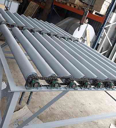 Транспортер роликовый (рольганг). Рольганг приводной. Рольганг Привідний роліковий Киев