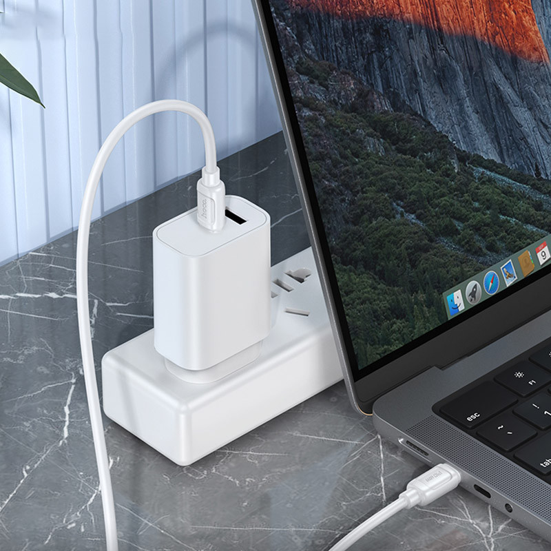 Дата кабель Hoco X115 Surpass Type-C to Type-C 60W (1m) Херсон - зображення 5