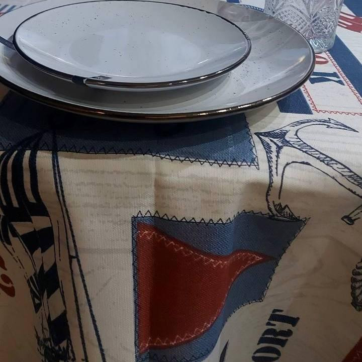 Скатерть с тефлоновым покрытием 140х170см Морская Одесса - изображение 3