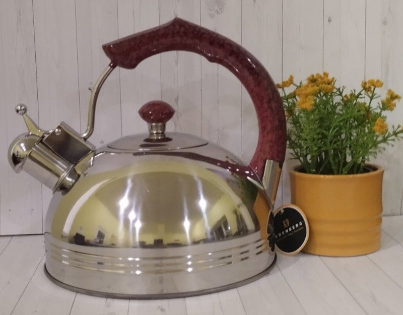 Чайник із свистком Edenberg EB-3558-red 3 л червоний Київ - зображення 1