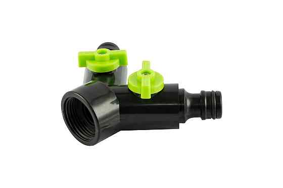 Распределитель двухканальный MASTERTOOL Y-type с регулировочными вентилями ½" - ¾" ВР 92-9327 Харків