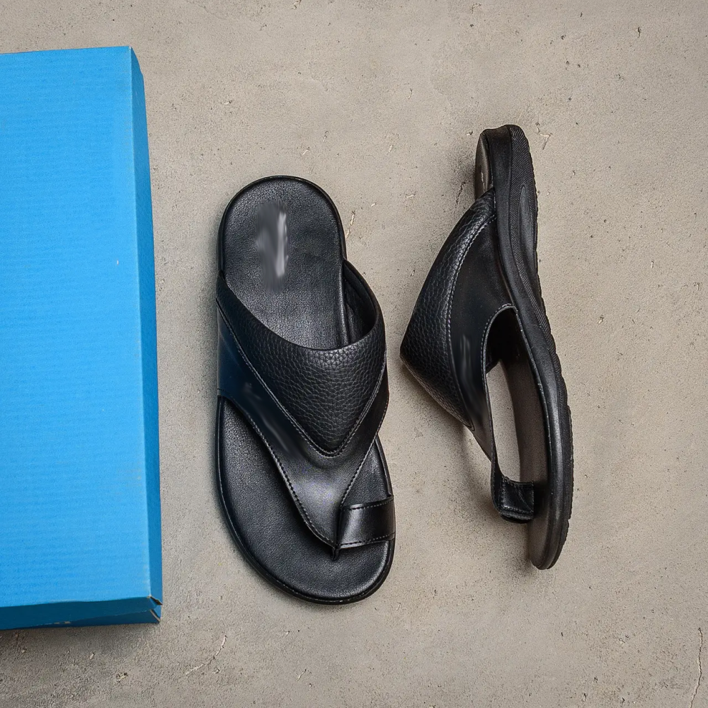 Мужские кожаные  летние шлепанцы-сланцы Київ - зображення 6