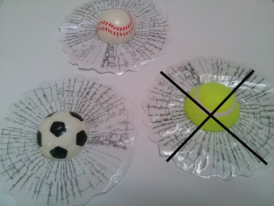 Наклейка на авто Мячик в стекле авто прикол Бориспіль - зображення 8