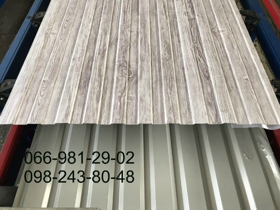 Профнастил PRINTEK, Профнастил под белое дерево. Київ - зображення 3