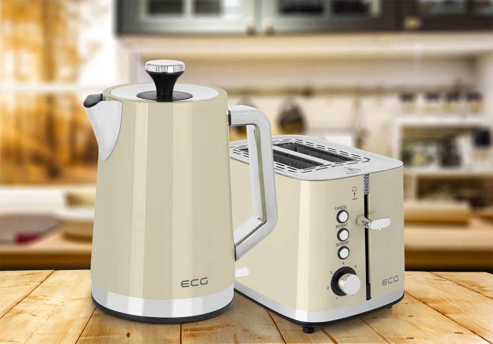 Тостер ECG ST 2766 Vintage Vanilla 925 Вт бежевый Киев - изображение 4