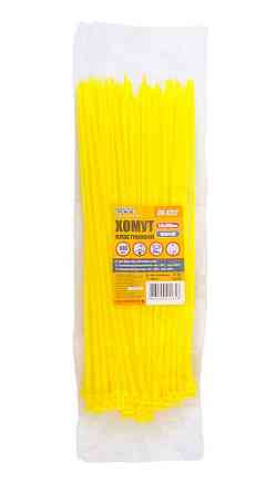 Хомут нейлоновый MASTERTOOL 4.8х300 мм 100 шт желтый 20-1722 Харків
