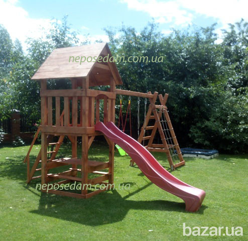Детский комплекс "Большая игра" деревянный Київ - зображення 4