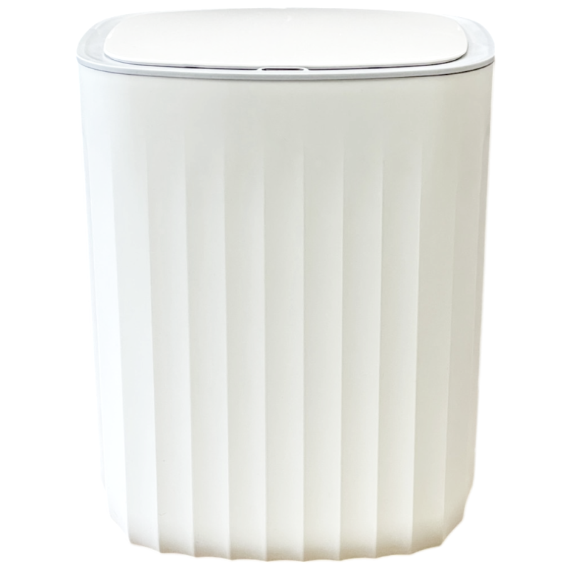 Сенсорное ведро для мусора JAH 12 л прямоугольное Nordic белый-серый Киев - изображение 1