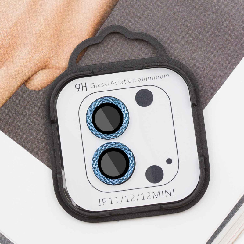 Защитное стекло Metal Shine на камеру (в упак.) для Apple iPhone 12 / 12 mini / 11 Херсон - изображение 2