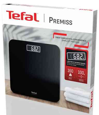 Весы напольные Tefal Premiss PP1800V0 160 кг черные Київ