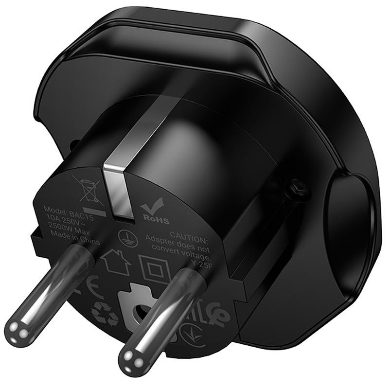 Сетевой универсальный переходник Borofone BAC15 3in1 (EU) Херсон - изображение 4