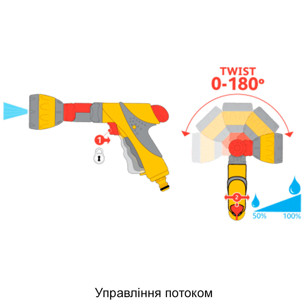 Пистолет - распылитель - дождеватель HoZelock 2695 Ultra Twist Киев - изображение 6