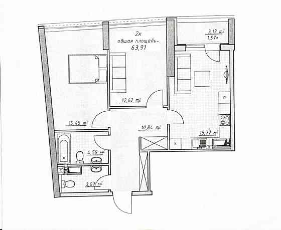 продажа 2-к квартира Одесса, Приморский, 87000 $ Одеса