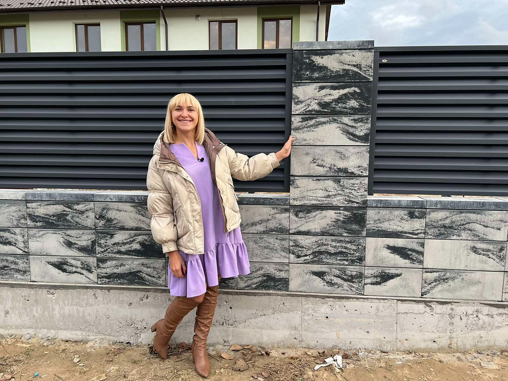 Блоки для будівництва паркану в стилі лофт Наша Хата Долина Долина - зображення 1