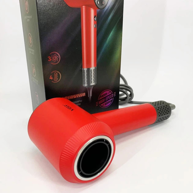 Фен VGR V-445 RED 1600 Вт красный Київ - зображення 10