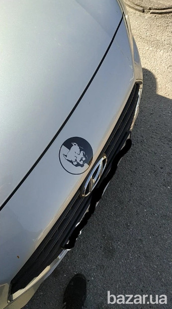 Наклейка на авто или мото Питбуль Белая светоотражающая Борисполь - изображение 4