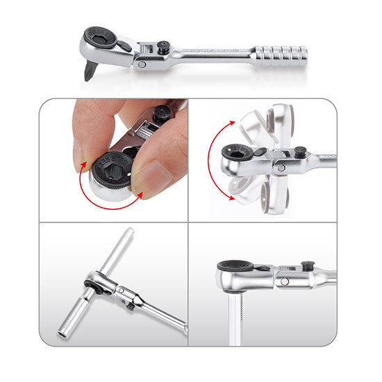 Набор бит и головок с трещоткой TOPTUL 1/4" 41ед. (12-гр.) GADW4502 Харків - зображення 2