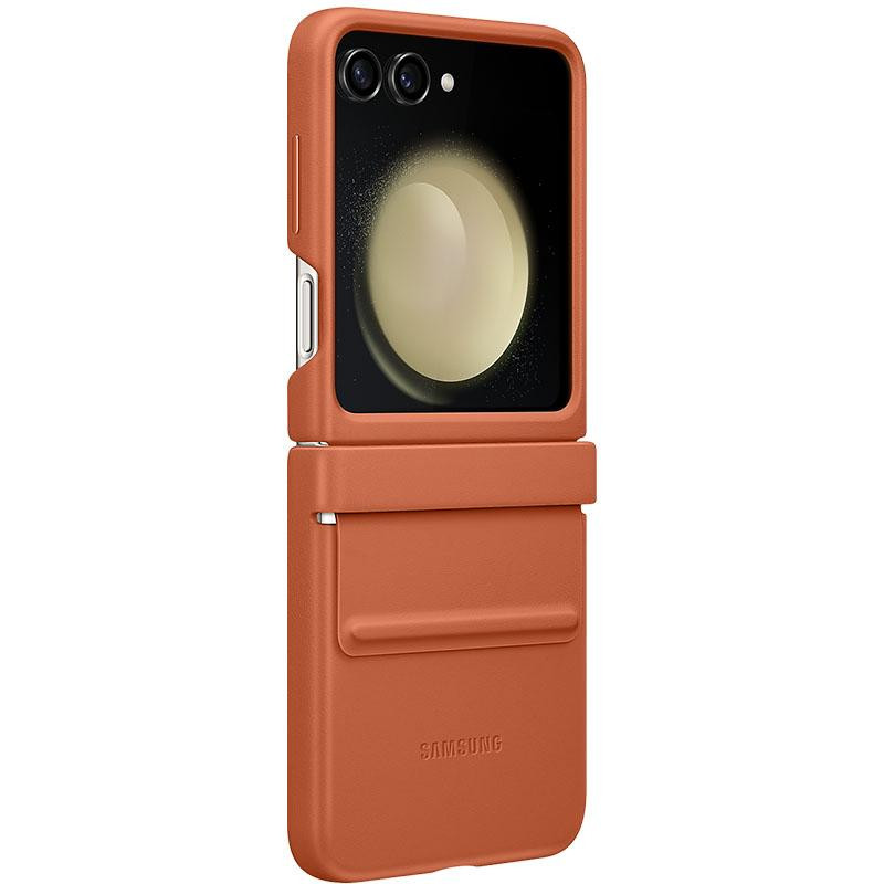 Кожаный чехол Leather Case (AAA) для Samsung Galaxy Z Flip5 Херсон - зображення 7