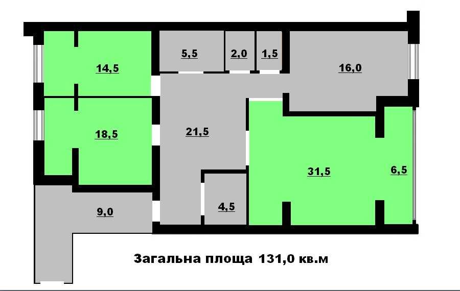 продажа 3-к квартира Бориспольский, Борисполь, 138000 $ Борисполь - изображение 2