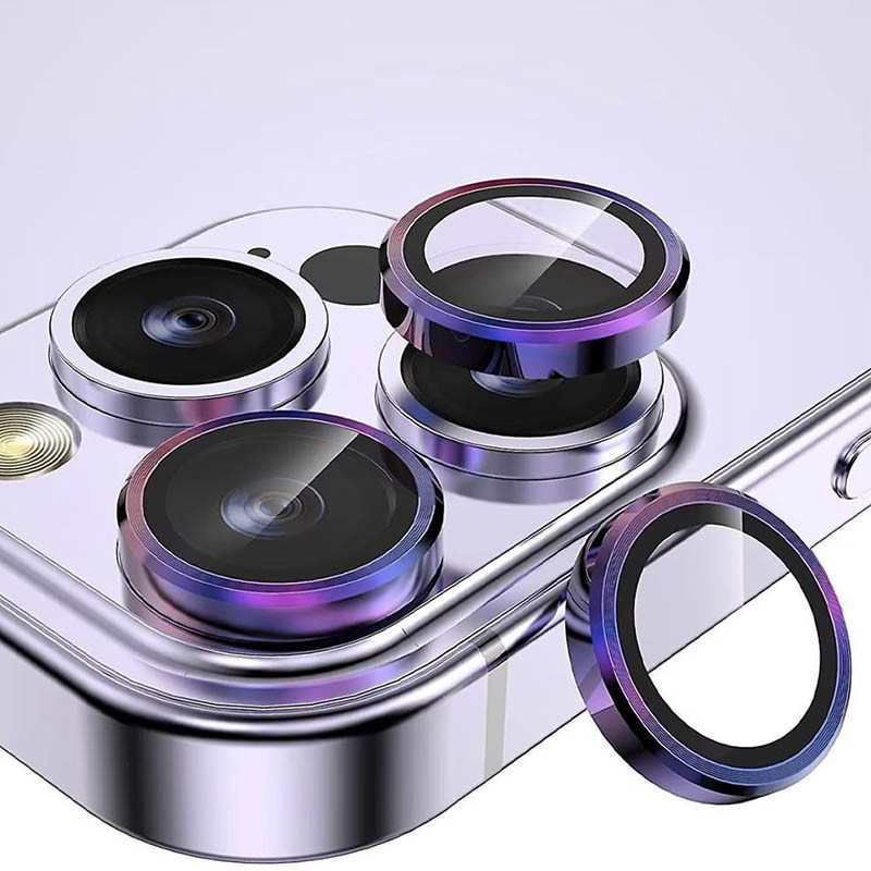 Защитное стекло Metal Classic на камеру (в упак.) для Apple iPhone 14 Pro (6.1") / 14 Pro Max (6.7") Херсон - зображення 8