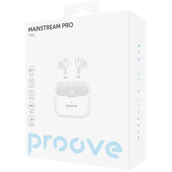 Bluetooth-гарнітура Proove Mainstream Pro TWS APP White (TWMSP001AP02) (Код товару:41430) Харків - зображення 6