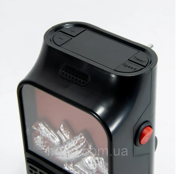 Портативний обігрівач з LCD екраном 900Вт, Flame Heater / Електрообігрівач міні камін. Одеса - зображення 7