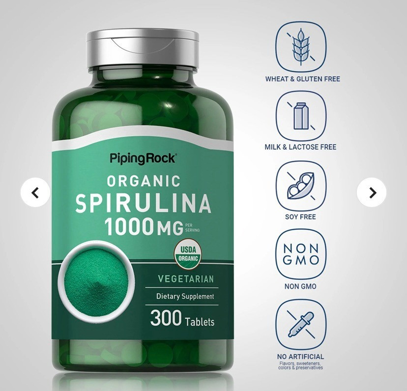 Спіруліна (органічний), 1000 мг, 300 таблеток США. Тернополь - изображение 5