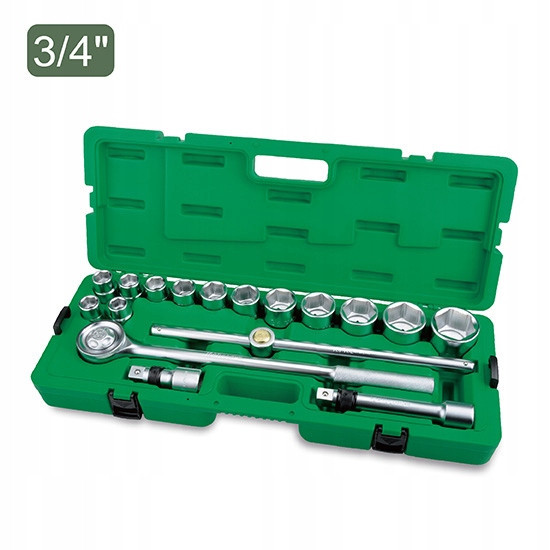 Набор головок с трещоткой TOPTUL 3/4" 17ед. (6-гр.) GCAI1701 Харьков - изображение 2