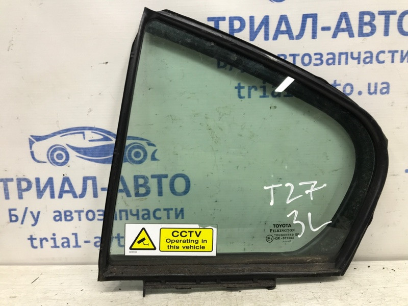 Стекло двери задней левой (форточка) Toyota Avensis T27 2.0 DIESEL 2009 (б/у) Київ - зображення 1
