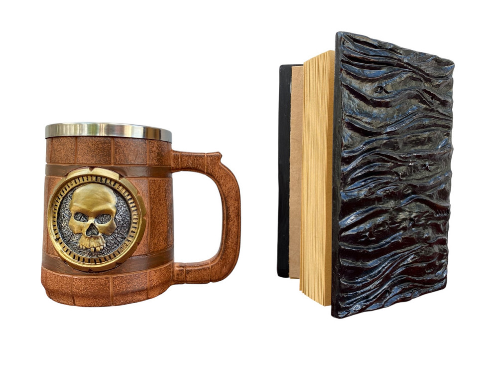 Подарочный набор Кружка 3 Череп и Блокнот 3 «Книга, что смотрит в ответ» Киев - изображение 2